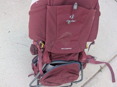 Deuter brand baby hiking carrier