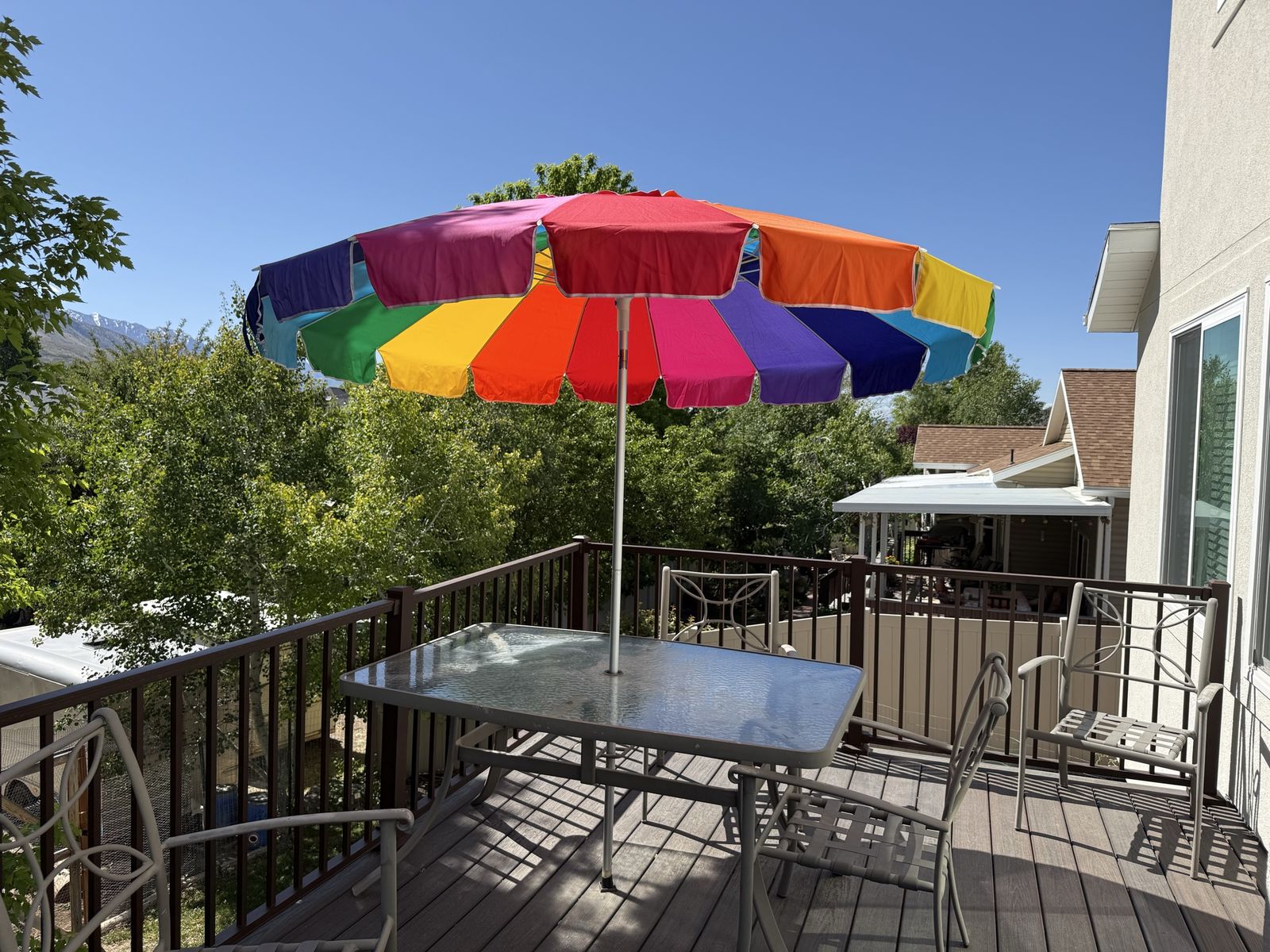 Colorful Patio Umbrella