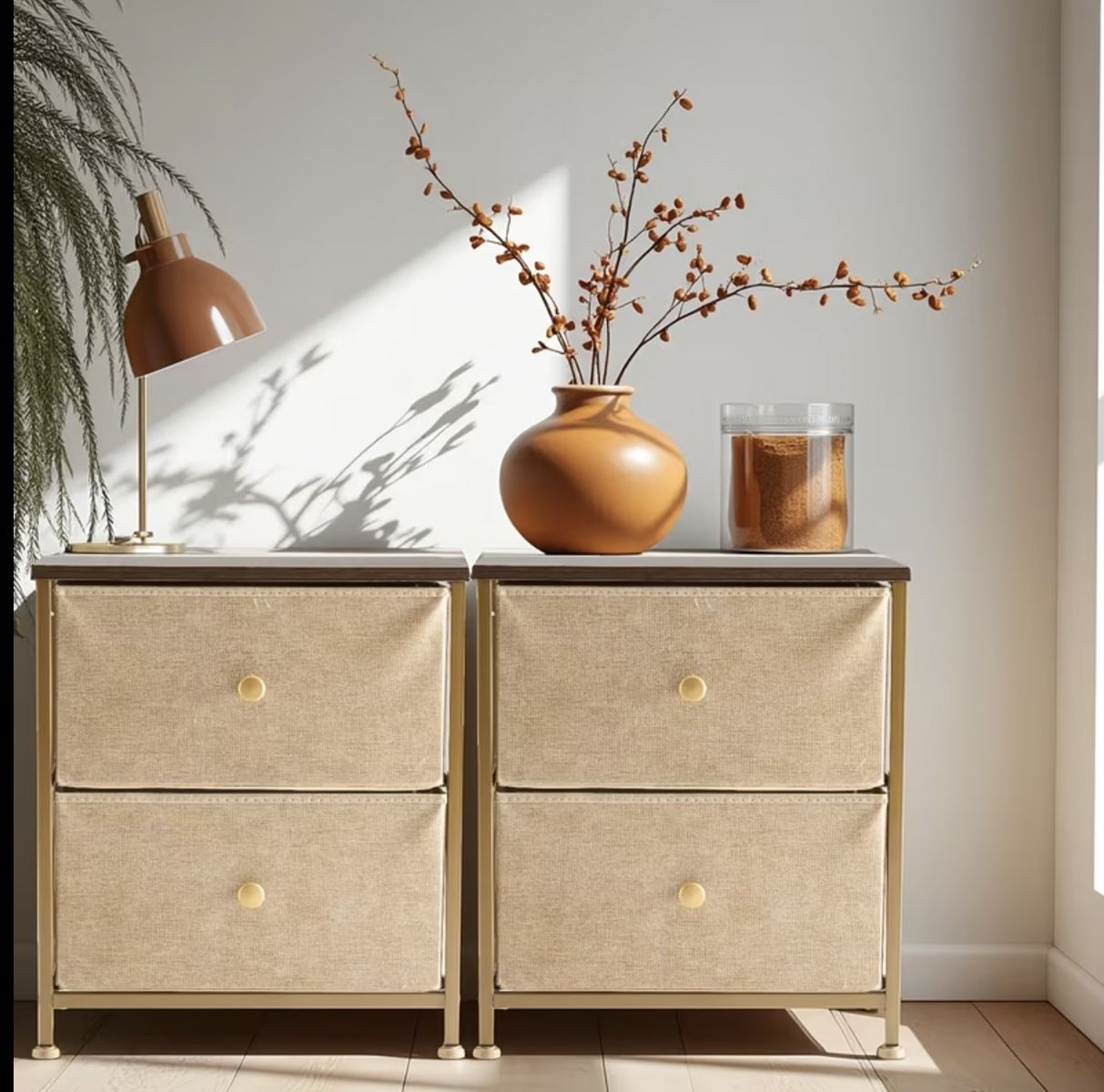 Set of 2 Modern Nightstands — $60
