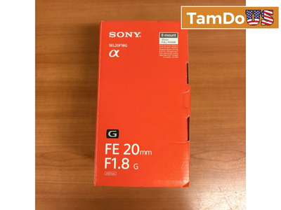 Sony FE 20mm F1.8 G Full-Frame E-Mount Lens SEL20F18G