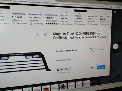 MAGNUM HEAD ACK RACK NOT SURE FIT MENT BUT THIS IS THE WHITH-73 W