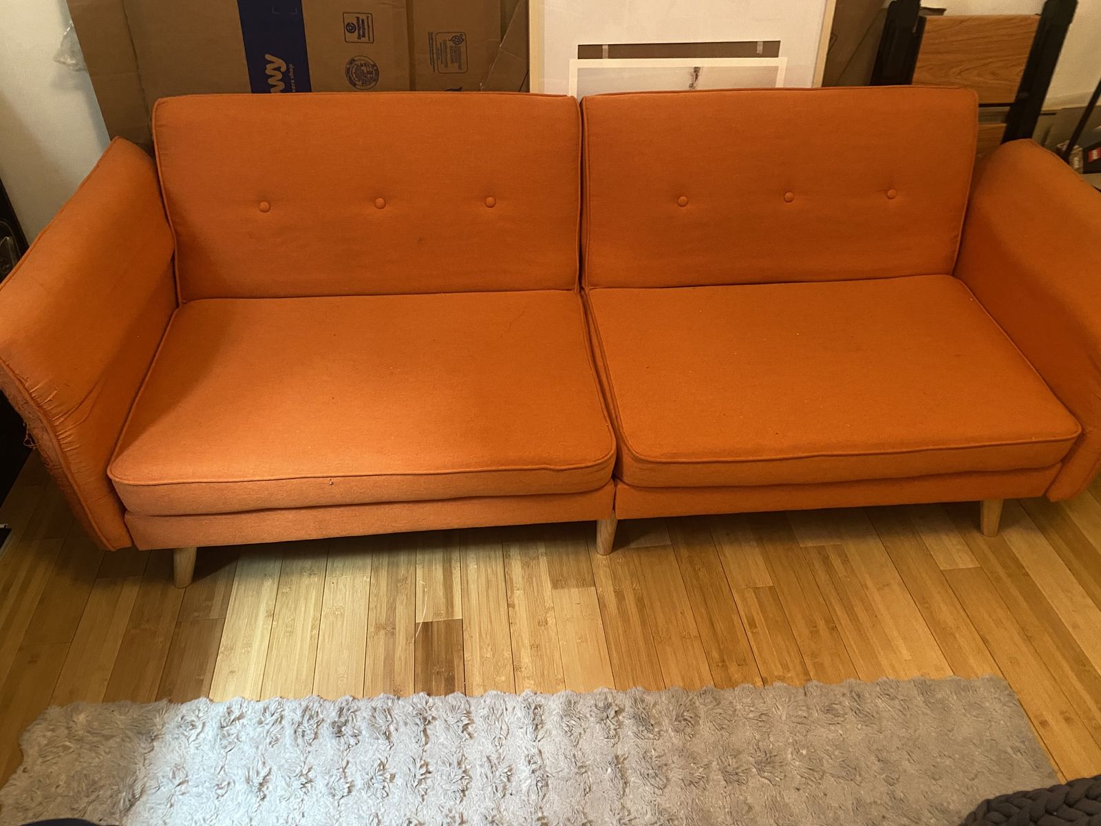 Cute Orange Futon