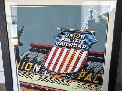 Union Pacific framed nostalgic print