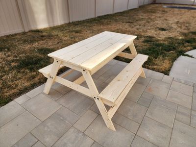 Kids Sandbox Picnic Table