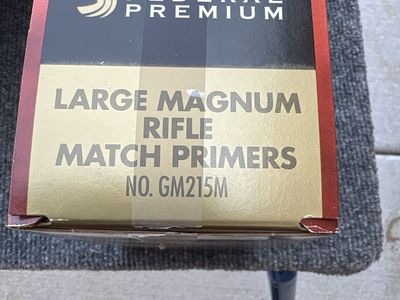 Federal Premium Gold Medal Large Magnum Rifle Match Primers No. GM215M 1000 Ct