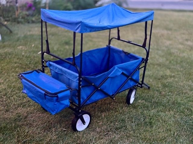 Foldable Utility Wagon with Canopy Like New