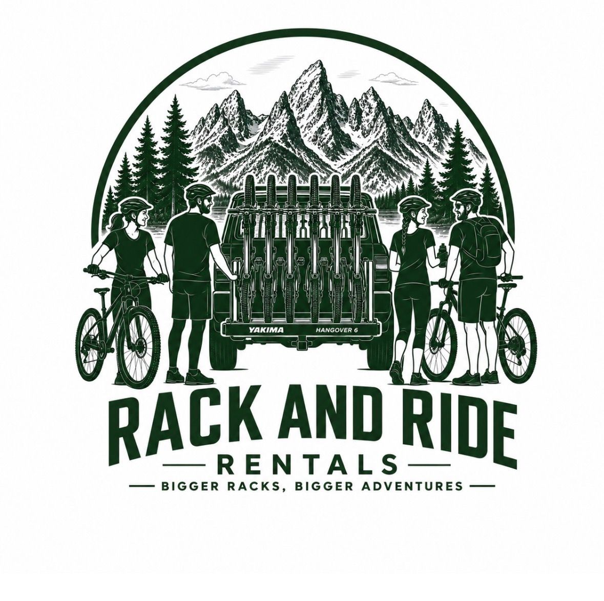 Yakima Hangover 6 vertical bike racks rentals