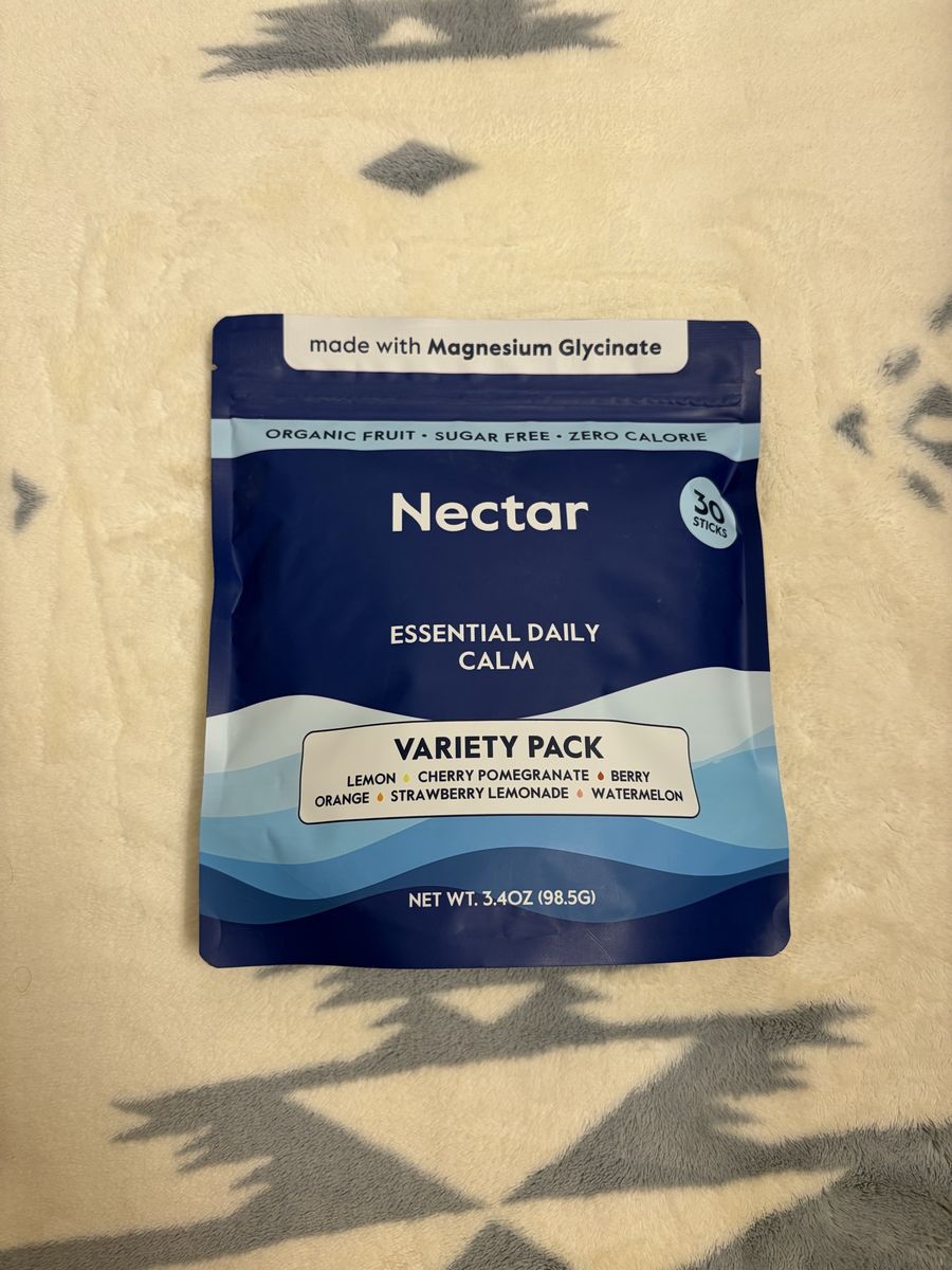 Nectar Essential Daily Calm Variety Pack - 30 Sticks, Organic Fruit, Sugar-Free, Zero Calorie