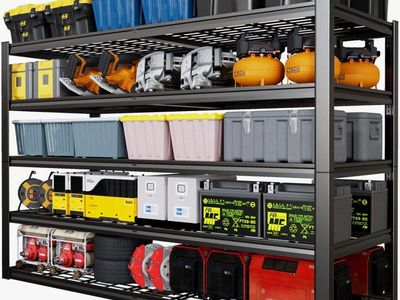 Industrial-Grade Steel Shelving Unit, Heavy Duty Adjustable Storage Rack, All Metal Double Structure