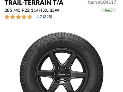 285 / 45 R22 BFGoodrich Trail Terrain T/A