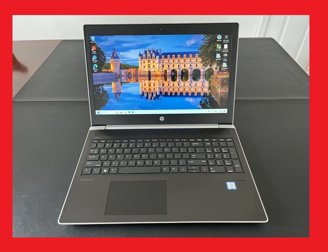 15.6'' HP i5-8250U @3.4GHz 256GB SSD 500GB HDD 16GB ProBook 450 G5 Windows 11 Laptop Computer