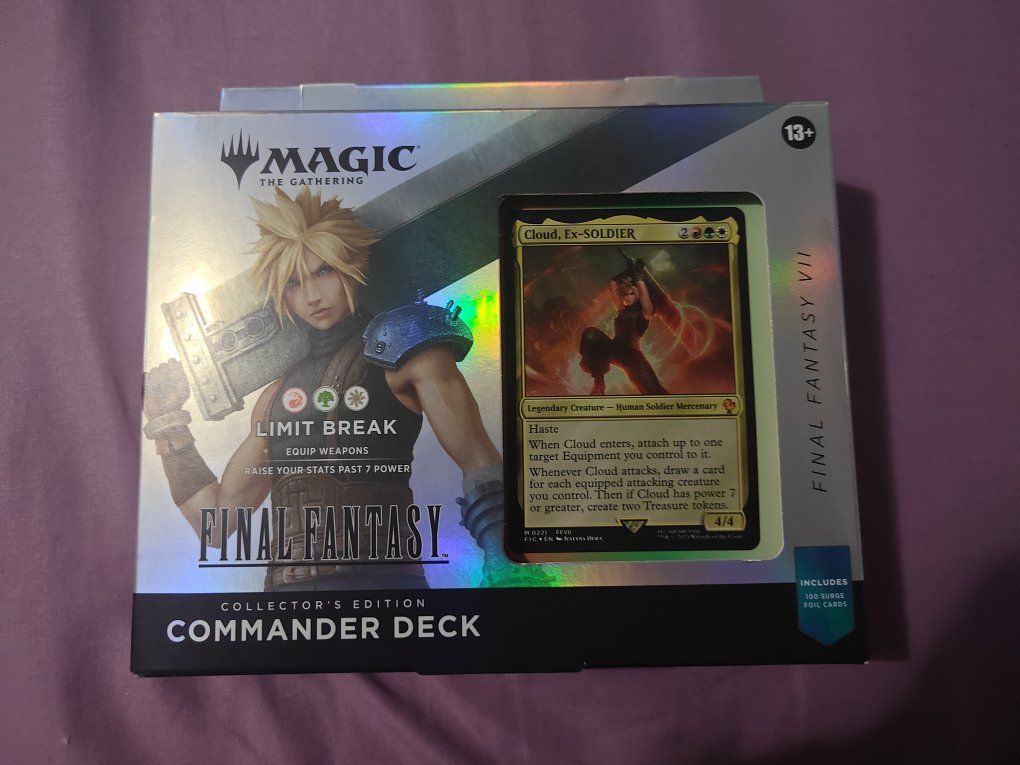 Magic: The Gathering Final Fantasy VII Limit Break Collector's Edition Commander Deck - Cloud, Ex-Soldier
