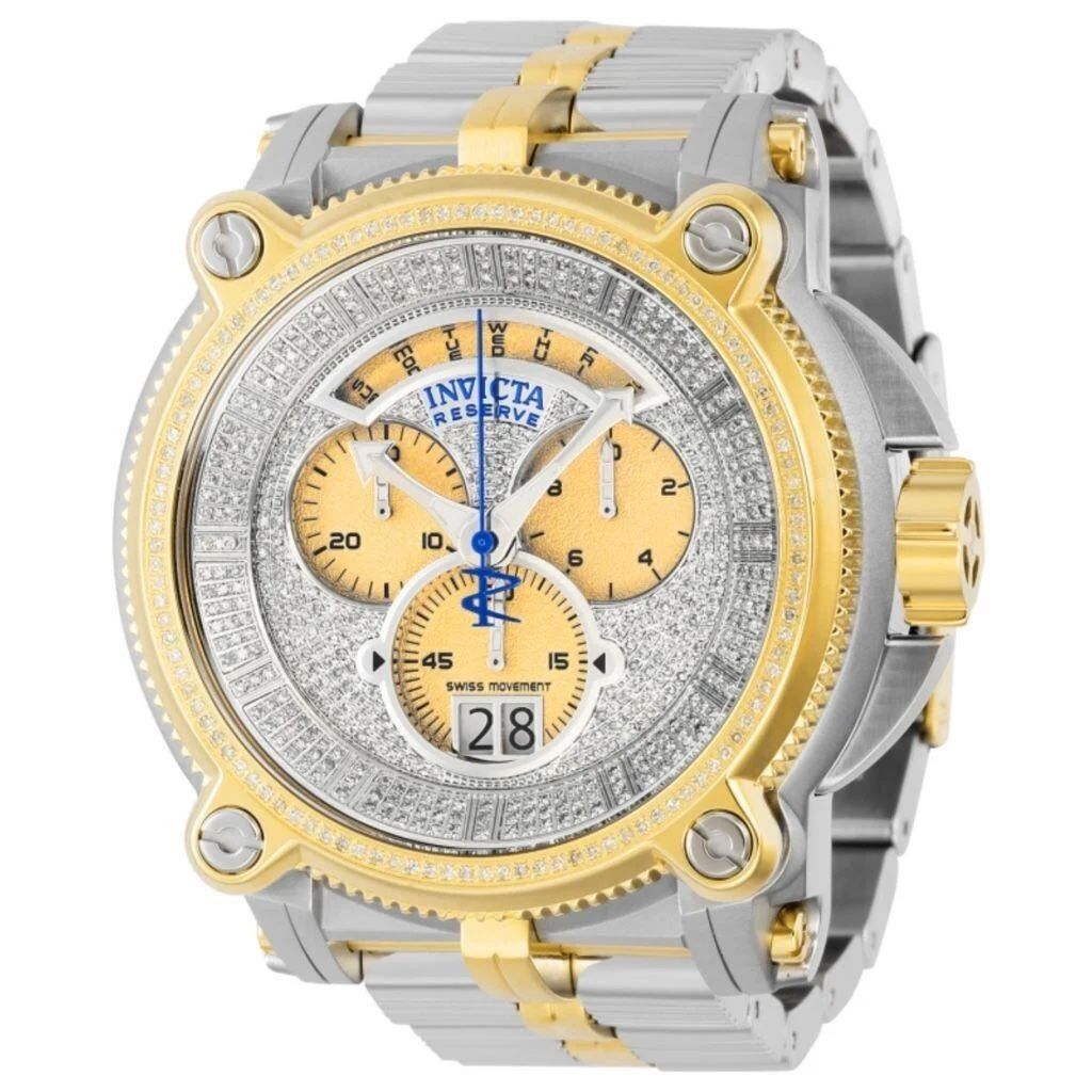 Invicta Reserve Sea Hunter Warrior Swiss Quartz 2.26ctw Diamond Watch