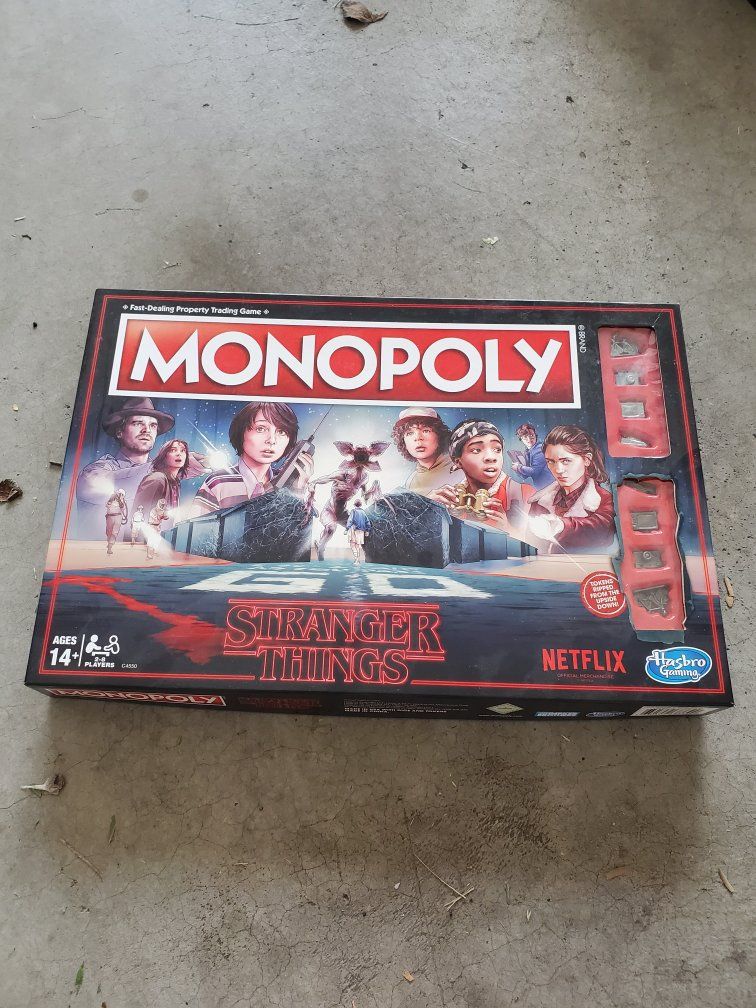 Monopoly Stranger Things Edition Board Game Hasbro Netflix Original
