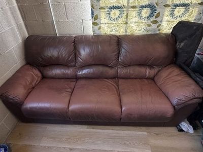 Free Brown Leather Couch