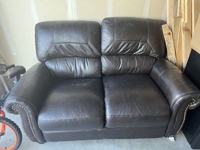 Loveseat and chair