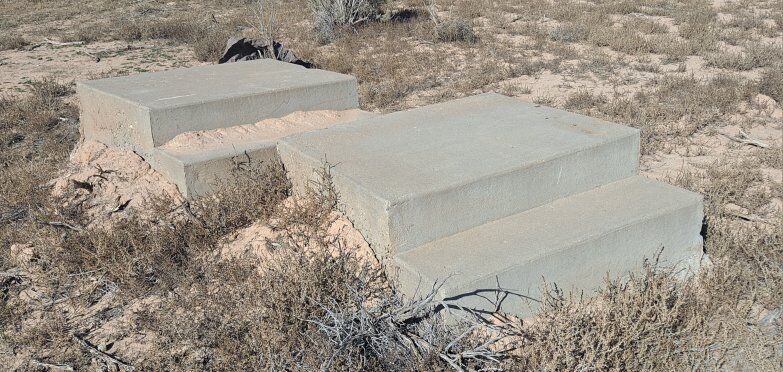 2 Step Cement Porch Stairs with Landing
