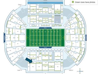 2 BYU vs Utah Tech Tix-East stands just above concourse **CHAIR BACKS**