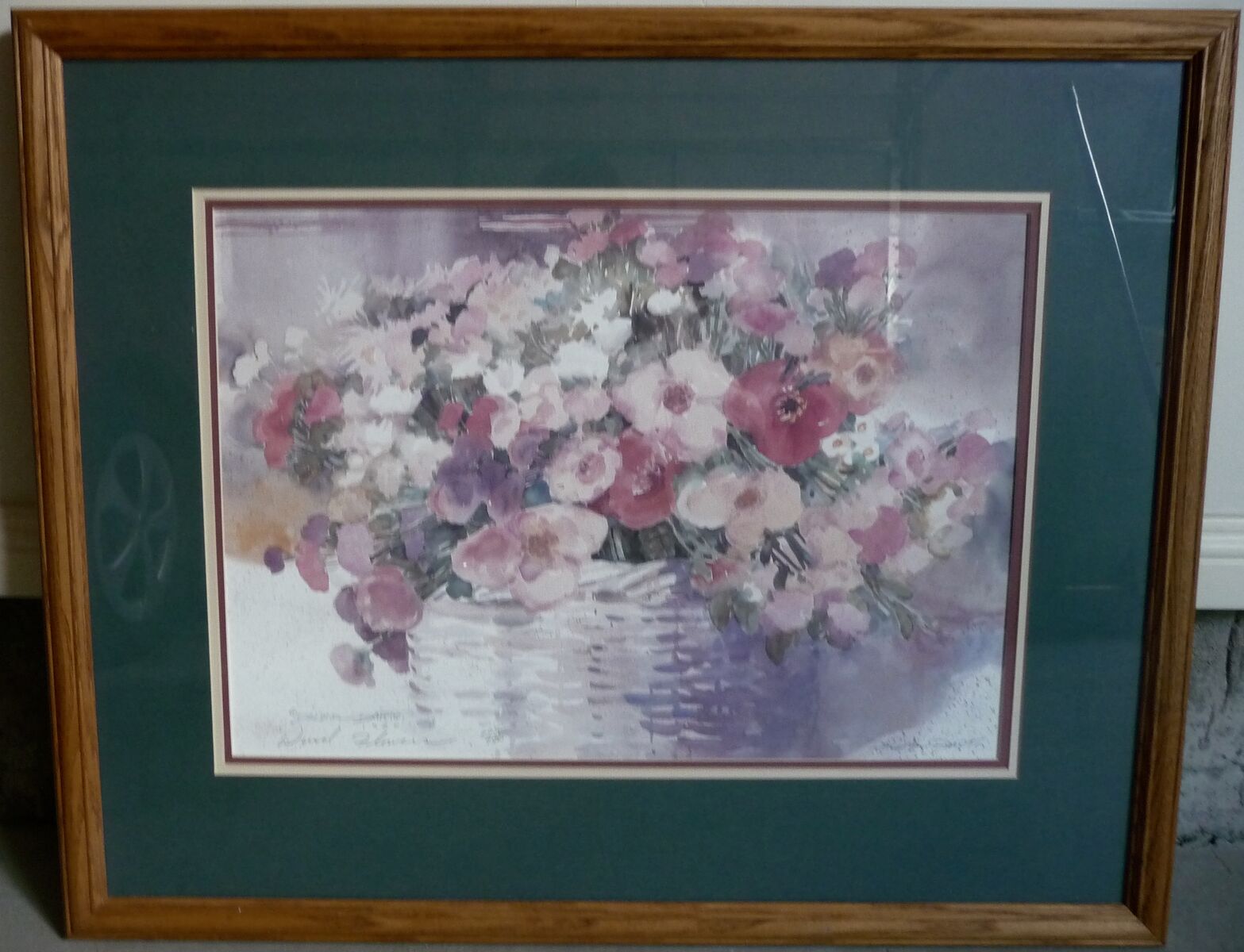 Dawna Barton Framed "WIND FLOWERS" Limited Edition Signed Lithograph w/COA