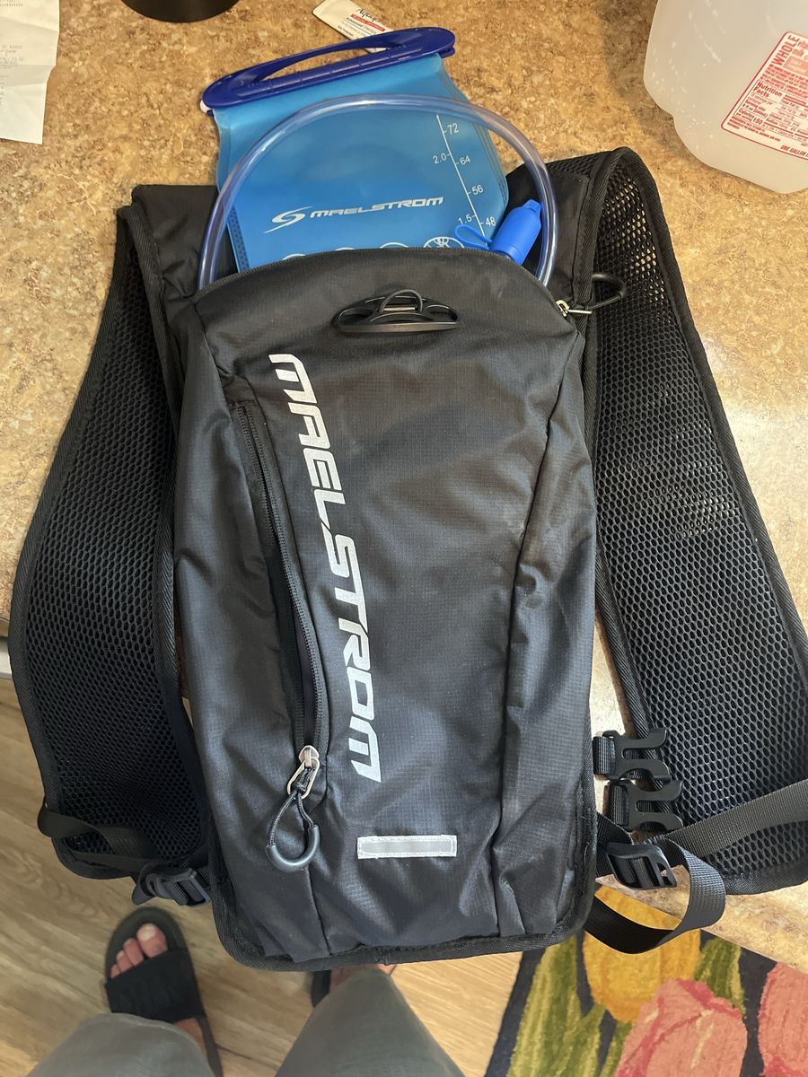 Maelstrom Black Hydration Backpack with Water Bladder