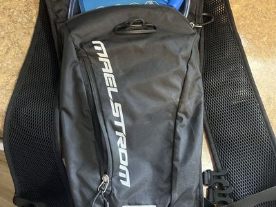 Maelstrom Black Hydration Backpack with Water Bladder