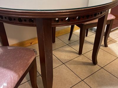 Wood Table Round 42 Inch