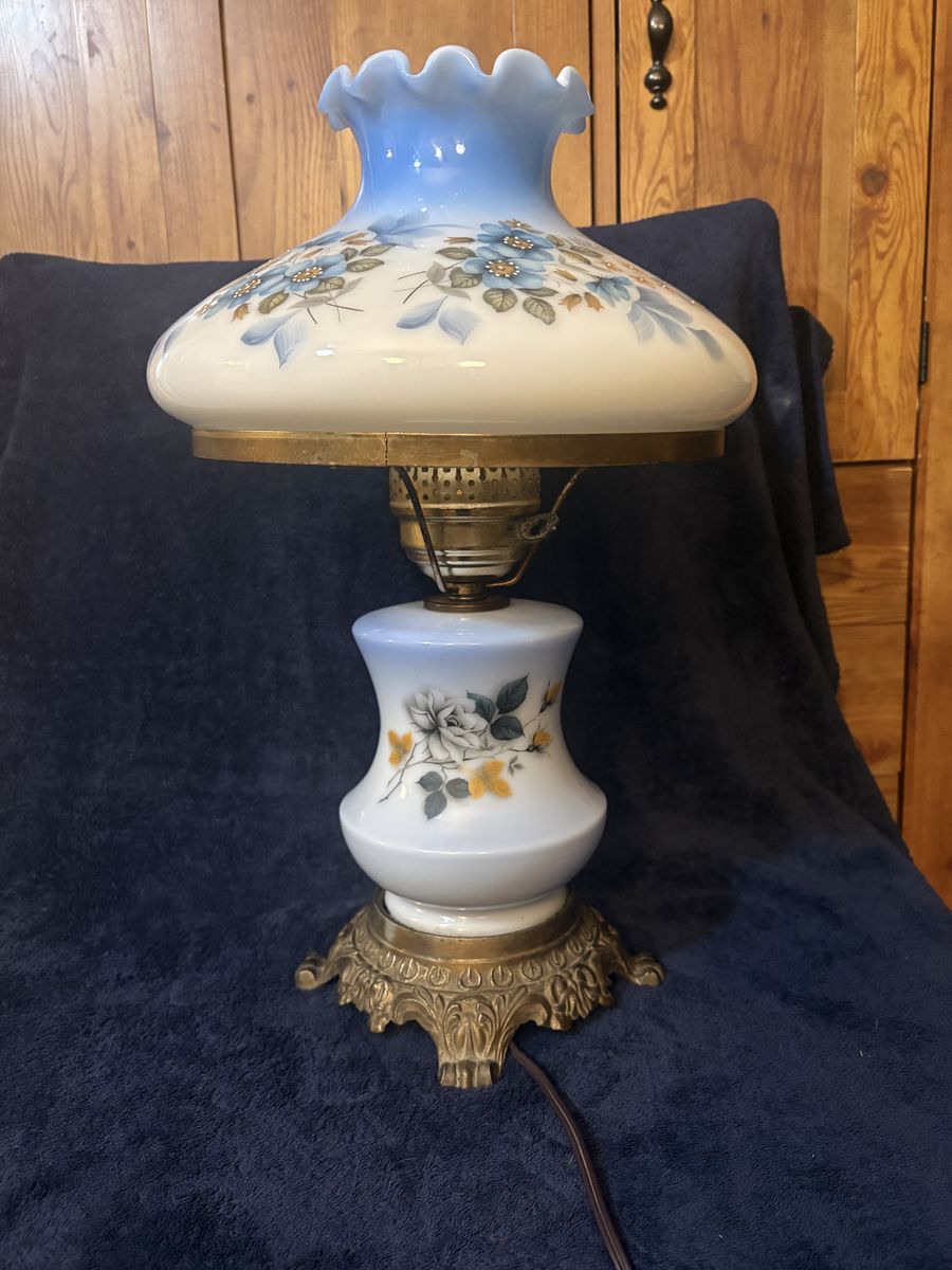 Vintage Hurricane Table Lamp