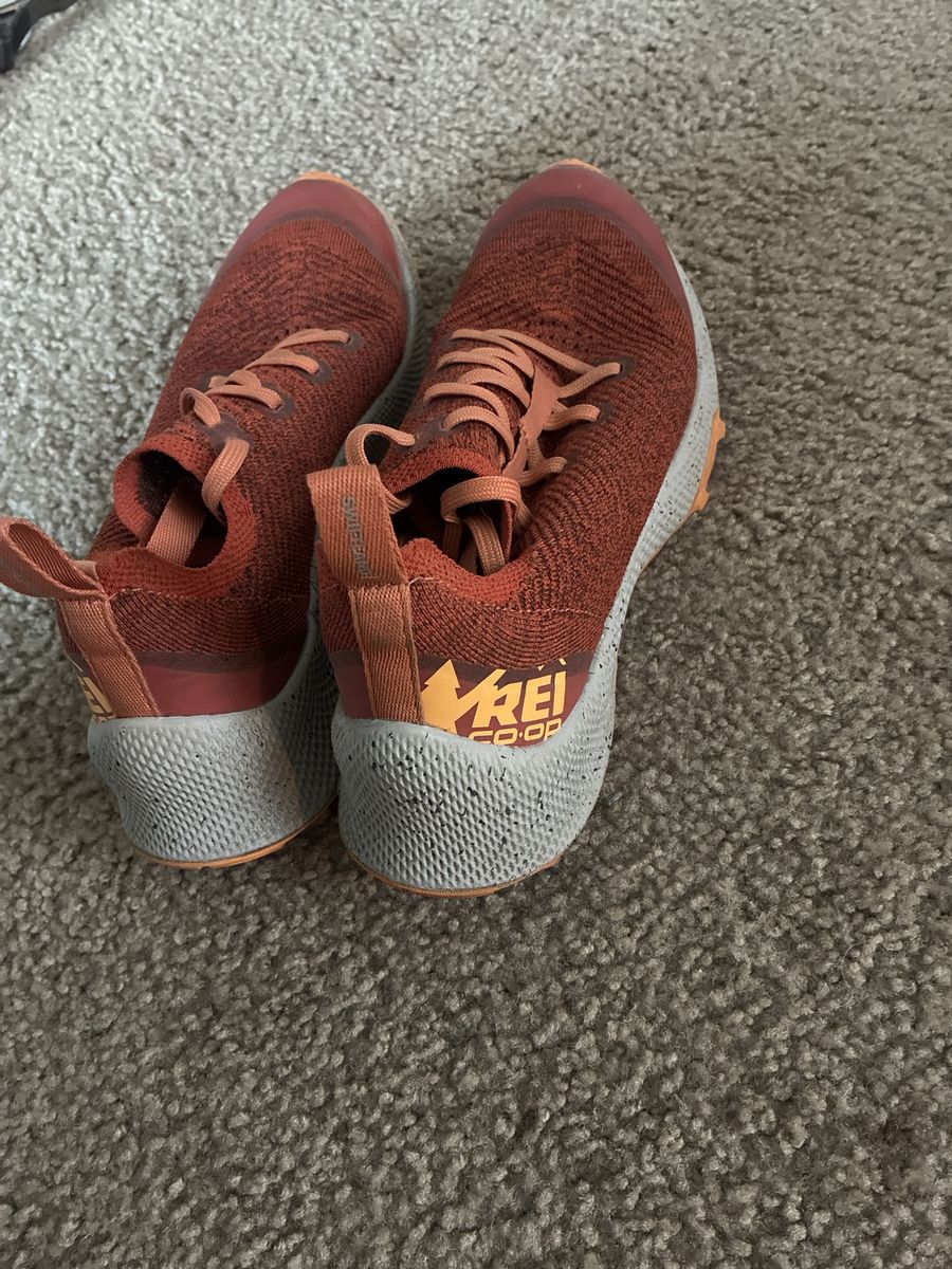REI Co-op Trail Running Shoes Rust Orange Size 8 men’s.