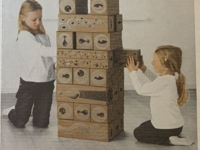 IKEA LUSTIGT Design K Grandin Cardboard Building Blocks (24x)