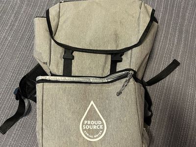 Proud Source Spring Water Insulated Cooler Backpack - Gray (New)