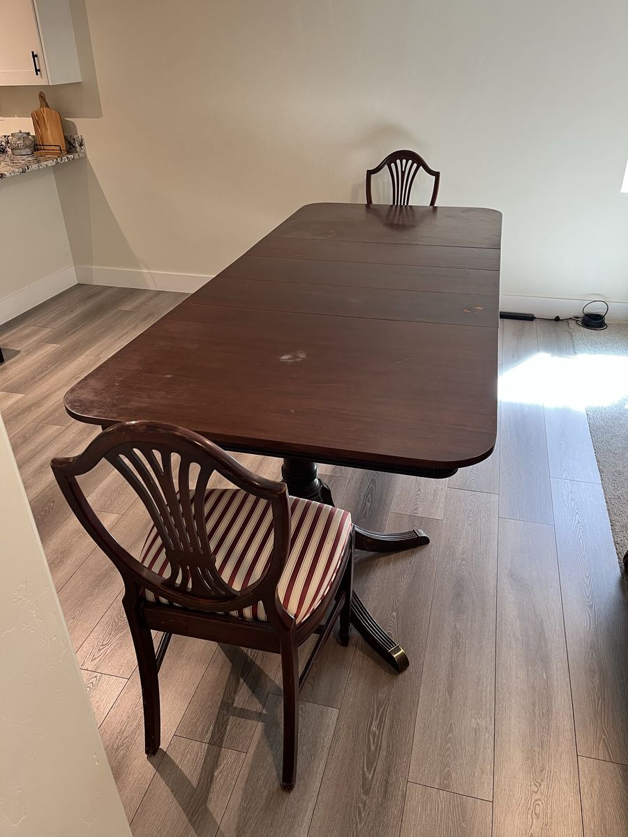 Dining table with 8 chairs