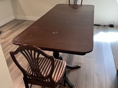 Dining table with 8 chairs