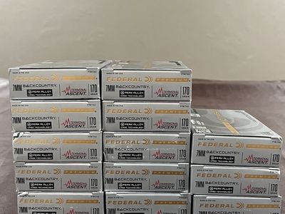 13 Boxes of 7mm Backcountry Terminal Ascent Ammo