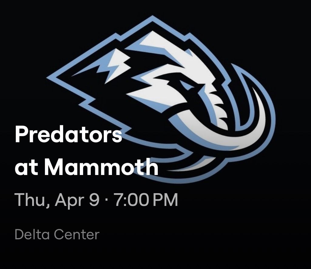 Mammoth Tickets Vs Predators