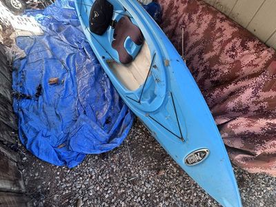 Pelican Blue Kayak - Single Person Sit-On-Top Recreational Kayak