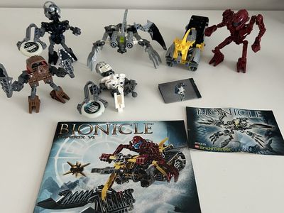 Lego Bionicle lot with instructions