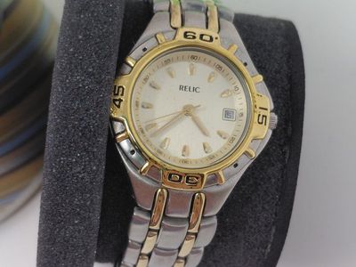 RELIC Two-Tone Watch + Gift Tin