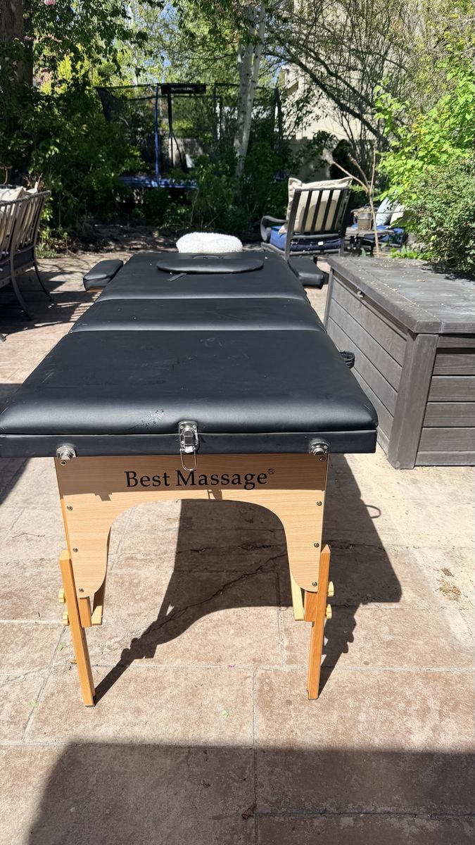 Portable massage table, physical therapy