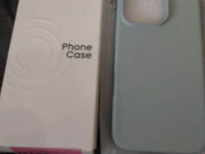 ORNARTO liquid silicone phone case in a light green or "mint" color.