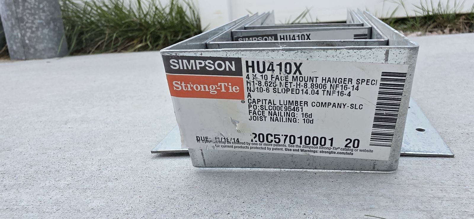 Simpson HU410X 4x10 Face Mount Hanger