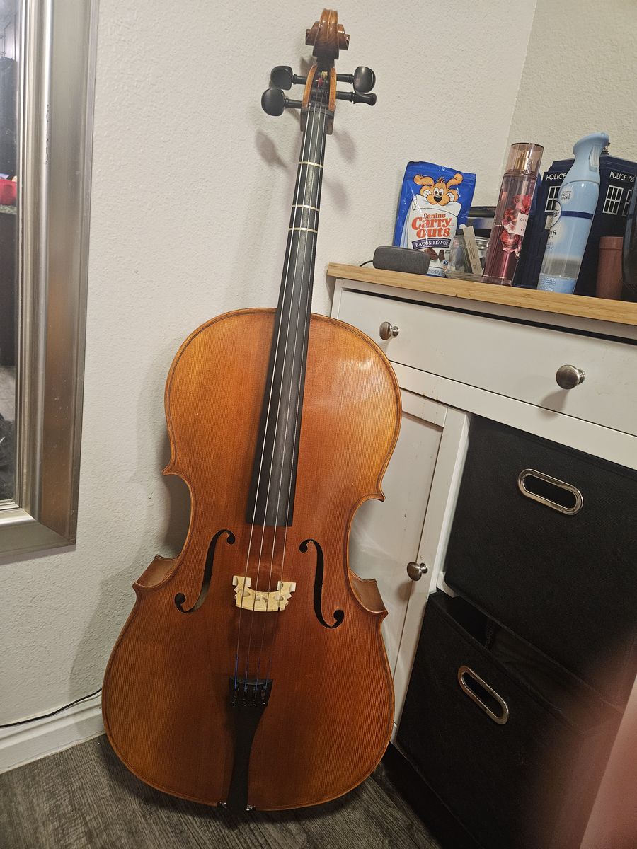 Full Size Acoustic Cello with Padded Soft Storage Case
