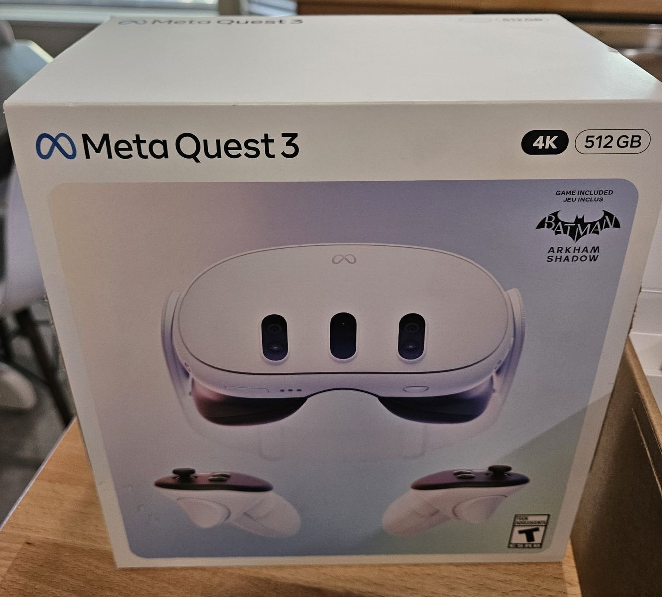 Meta Quest 3 512GB VR Headset with Touch Plus Controllers - White