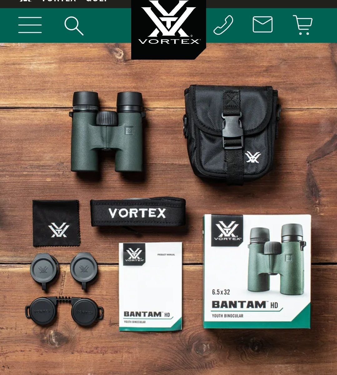 *NEW* Vortex Bantam HD 6.5x32 Binoculars  w/ FULL WARRANTY