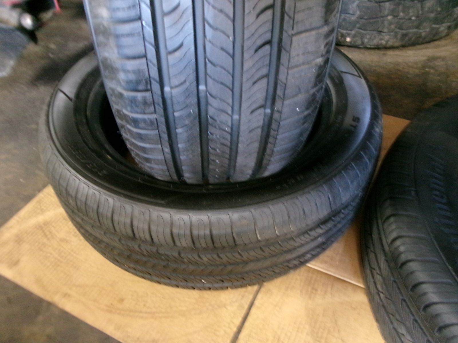215/55R17 BLACKHAWK STREET HH-11 PAIR OF TWO USED TIRES