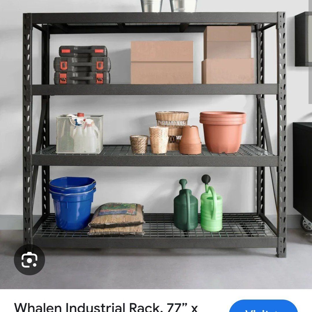 garage metal storage rack shelf costco whalen rack