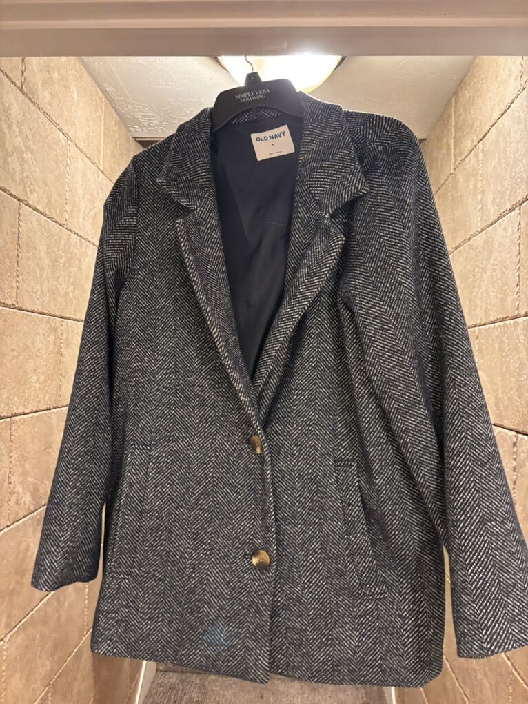 Women’s Navy Pea Coat Size Medium