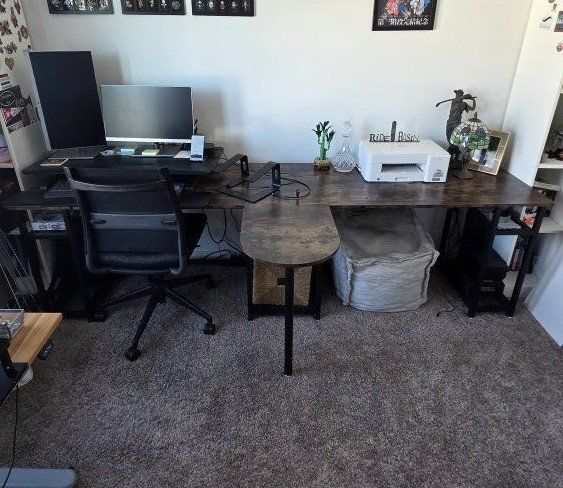 Large T shaped desk
