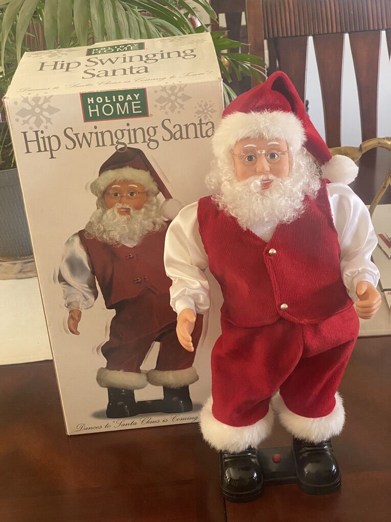 Vintage Hip Swinging 16” Santa