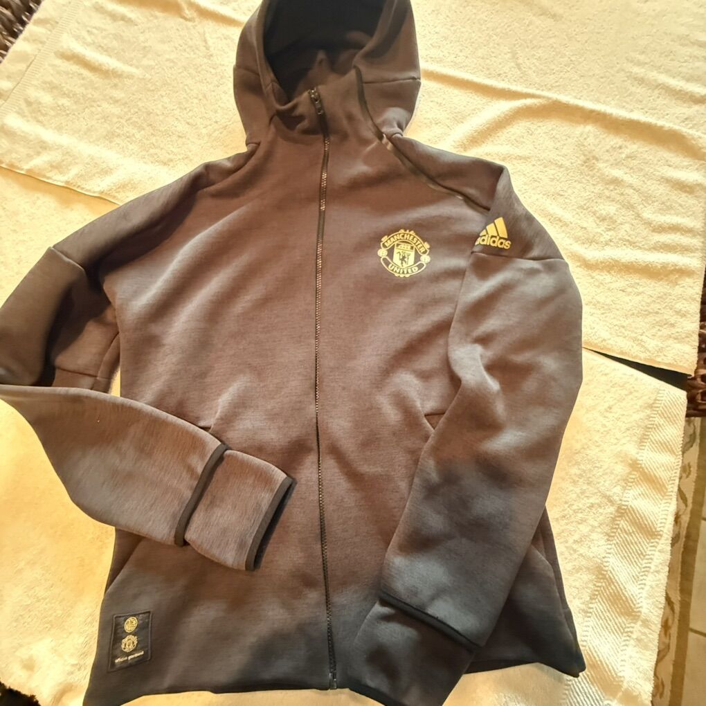 Manchester United Adidas Soccer Hoodie Medium