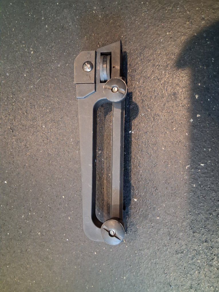 Black Rear Airsoft M4 Sight